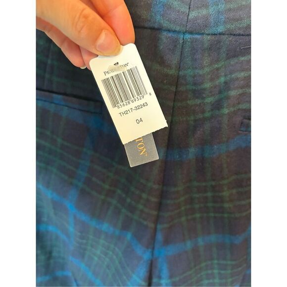 Pendenton blue plaid skinny pants women’s size 4 nwt 100% virgin wool - Picture 3 of 8